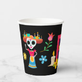 死んだ砂糖のスカル骨格の日 紙コップ (正面)