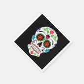 死んだ砂糖のスカル スタンダードカクテルナプキン (角)