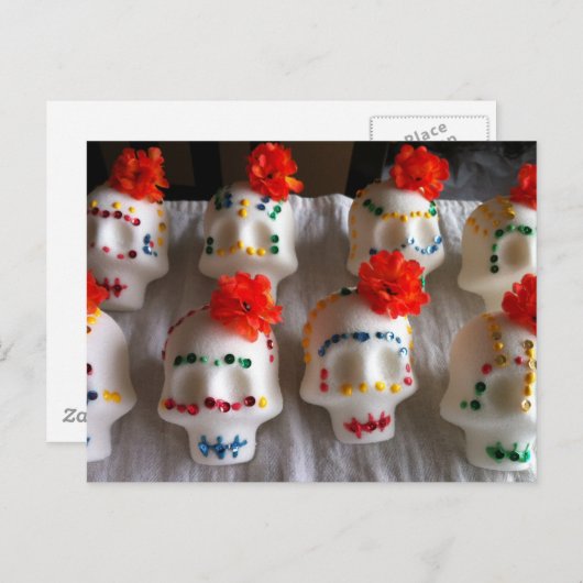 死んだ砂糖のスカル ポストカード (正面/裏面)