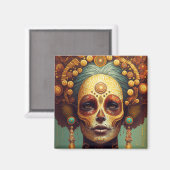 死んだ砂糖のスカル マグネット (正面/裏面)