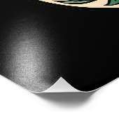 死んだ砂糖の日スカルとバラ フォトプリント (角)