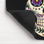 死んだ砂糖の日スカルとバラ マウスパッド (コーナー)