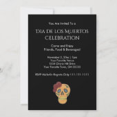 死んだ砂糖の日スカルハロウィーン 招待状 (裏面)