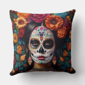 死んだ砂糖の日スカルバラ2側面 クッション (裏面)