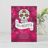 死んだ砂糖の日スカル赤ID725 招待状 (スタンド正面)