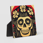 死んだ砂糖の日スカル1 フォトプラーク (正面)