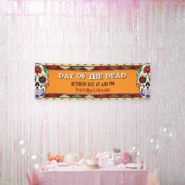 死んだ砂糖の日メキシコスカルハロウィーン 横断幕
