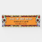 死んだ砂糖の日メキシコスカルハロウィーン 横断幕 (横)