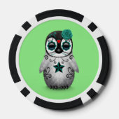 死んだ砂糖の青い日ペンギンスカル ポーカーチップ (裏面)