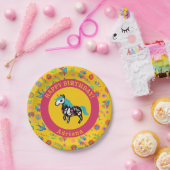 死んだ砂糖スカルの一角誕生日会 ペーパープレート (パーティー)