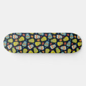 死んだ砂糖スカル模様 スケートボード (横)