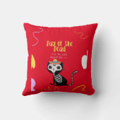 死んだ砂糖スカル猫の日 クッション (裏面)