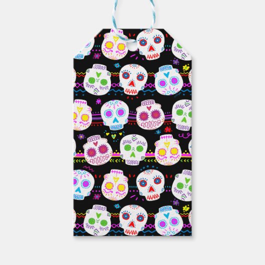 死んだ砂糖スカル ギフトタグ (正面)