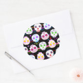 死んだ砂糖スカル ラウンドシール (封筒)