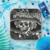 死んだ紙の日 – ホセ・グアダルーペポサダ ペーパープレート (パーティー)