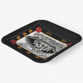 死んだ紙の日 – ホセ・グアダルーペポサダ ペーパープレート (傾斜あり)