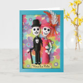 死んだ結婚式の招待状のVivaのLaのVida日 カード (黄色い花)