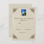 死んだ結婚RSVPのCantada日 出欠カード (正面/裏面)