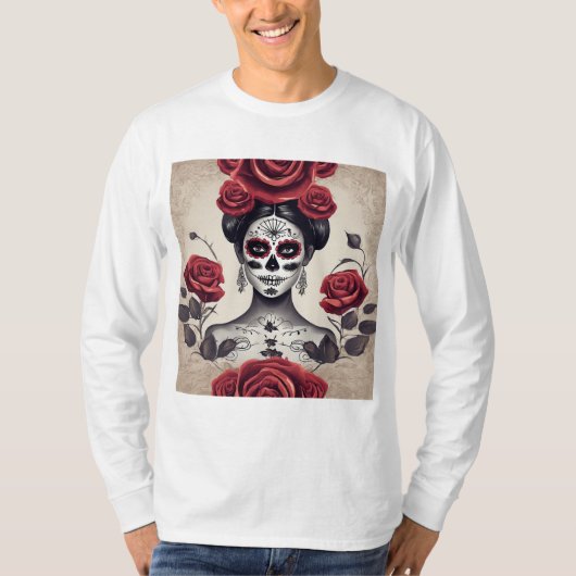 死んだ美しいとバラ Tシャツ (正面)