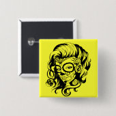 死んだ美しいの日 缶バッジ (正面&裏面)