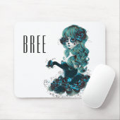 死んだ美しい砂糖のスカルメイクアップガールの日 マウスパッド (マウス)