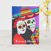 死んだ義理の娘と息子 カード (黄色い花)