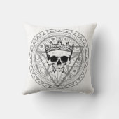 死んだ者の王：ダーク王室の・ヴァンパイア・シギル・ホワイト クッション (裏面)