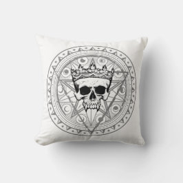 死んだ者の王：ダーク王室の・ヴァンパイア・シギル・ホワイト クッション