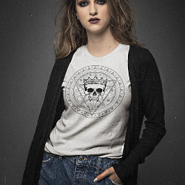 死んだ者の王：ダーク王室の・ヴァンパイア・シギル・ホワイト Tシャツ