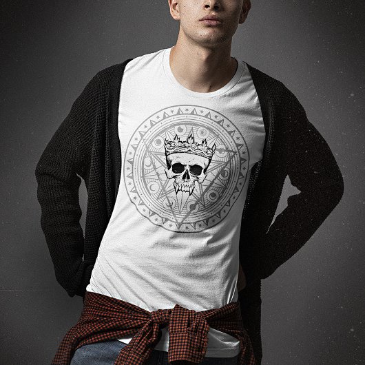 死んだ者の王：ダーク王室の・ヴァンパイア・シギル・ホワイト Tシャツ