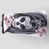 死んだ花の女性のマスクのカーニバル日 ゴルフヘッドカバー (正面)