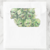 死んだ芸術の魂 長方形シール (バッグ)