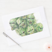 死んだ芸術の魂 長方形シール (封筒)