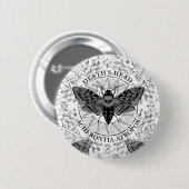 死んだ蛾 缶バッジ (正面&裏面)