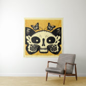 死んだ蝶の日ウッドカット1 タペストリー (インサイチュ)