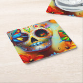 死んだ蝶の日2 スクエアペーパーコースター (アングル)