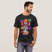 死んだ衣装の日ラカトリナスカルの花 Tシャツ (正面フル)