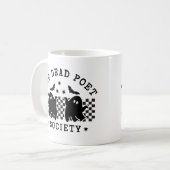 死んだ詩人の社会かわいい幽霊ハロウィーン コーヒーマグカップ (正面左)