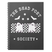 死んだ詩人の社会かわいい幽霊ハロウィーン ノートブック (正面)