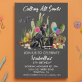 死んだ誕生日パーティーウォーターカラーフィエスタの日 招待状