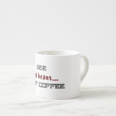 死んだ豆の白いハロウィーンを見る エスプレッソカップ (正面右)