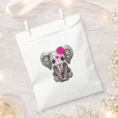 死んだ象のピンクの日 フェイバーバッグ (クリップ留めされた状態)