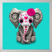 死んだ象のピンクの日 ポスター (正面)