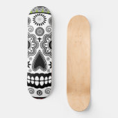 死んだ赤いのの砂糖のスカル日および緑 スケートボード (正面)