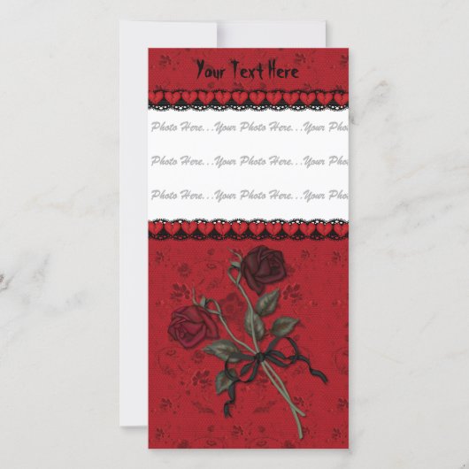 死んだ赤いバラ (正面)