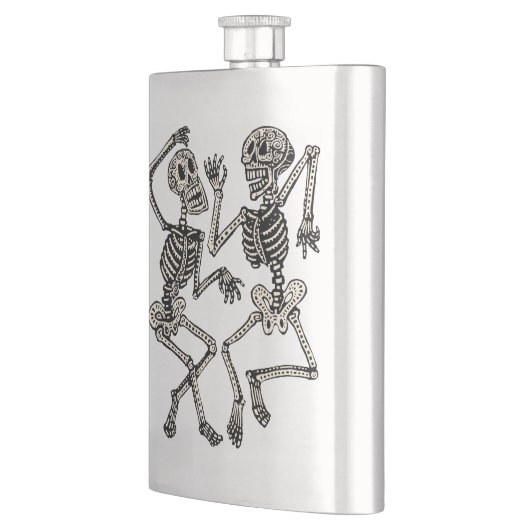 死んだ踊りの骨組フラスコの日 フラスク (左)