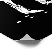 死んだ踊りスケルトンのポスター ポスター (角)