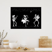 死んだ踊りスケルトンのポスター ポスター (キッチン)