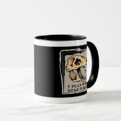 「死んだ遊もの」古生物学の化石マグカップ マグカップ (正面右)