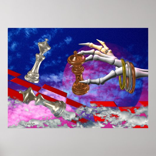 死んだ遊人の手で行き詰まる ポスター (正面)